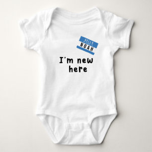 Body Para Bebê Meu nome é Noah, sou novo aqui