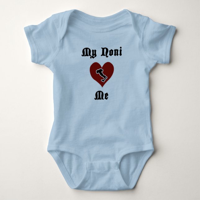 Body Para Bebê Meu Noni Me Ama (Frente)