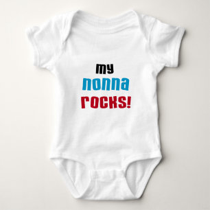 Body Para Bebê Meu Nonna balança t-shirt e presentes