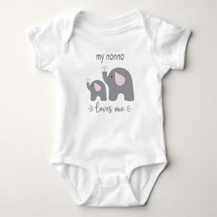 Body Para Bebê Meu Nonno Me Ama - Body de Bebê Elefante
