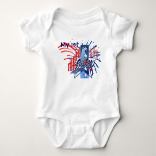 Body Para Bebê MEU ø 4o JULHO por SHARON SHARPE