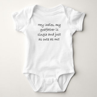 Body Para Bebê Meu Padrinho É Solteiro