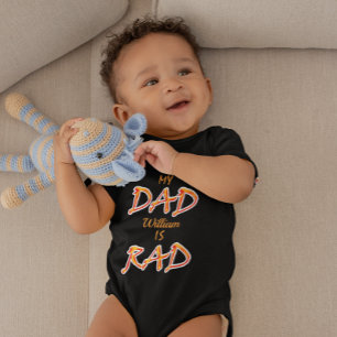 Body Para Bebê Meu Pai é Adicionar nome personalizado