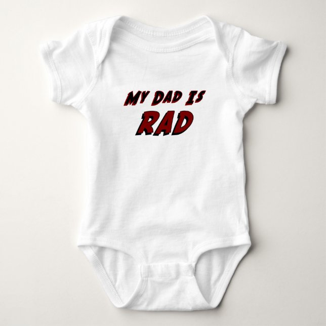 Body Para Bebê Meu pai é Bodysuit do Rad (Frente)