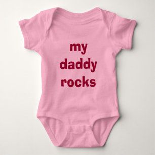 Body Para Bebê Meu pai é bom para a garotinha.