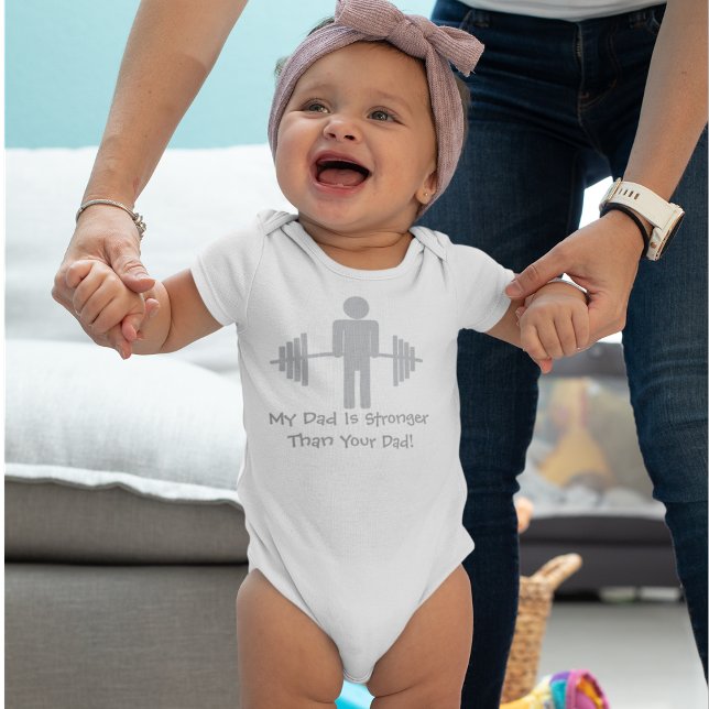 Body Para Bebê Meu Pai é mais forte que seu Pai! (Criador carregado)