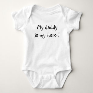 Body Para Bebê Meu pai é meu herói!