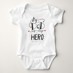 Body Para Bebê Meu pai é meu herói