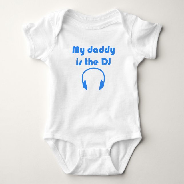 Body Para Bebê Meu Pai É O DJ (Frente)