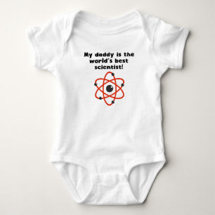Body Para Bebê Meu pai é o melhor cientista da palavra