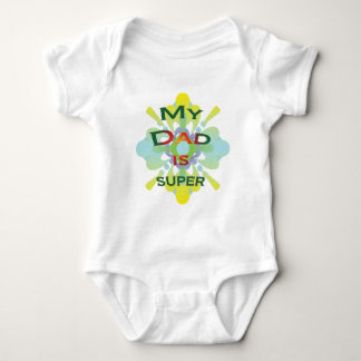 Body Para Bebê Meu pai é super