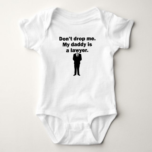 Body Para Bebê Meu pai é um advogado (Frente)