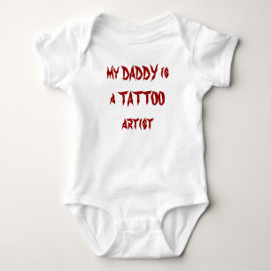 Body Para Bebê meu PAI é um artista do TATUAGEM