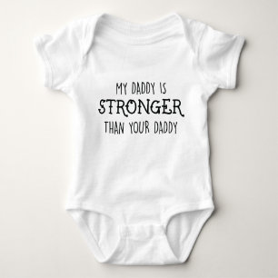 Body Para Bebê Meu pai é um Bodysuit mais forte