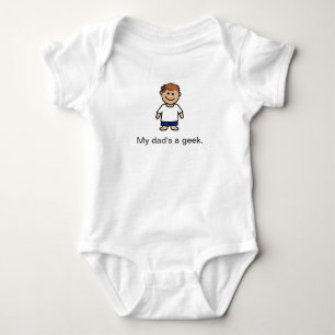 Body Para Bebê "Meu pai é um geek. "