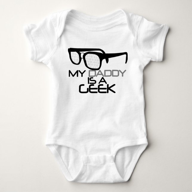 Body Para Bebê Meu Pai é um Geek (Frente)