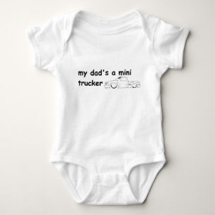 Body Para Bebê meu pai é um mini camionista