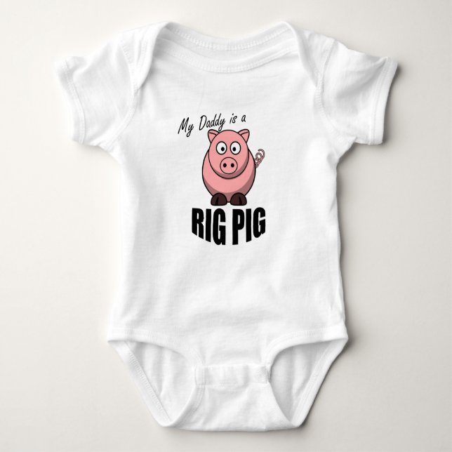 BODY PARA BEBÊ MEU PAI É UM PIG RÍGIDO (Frente)