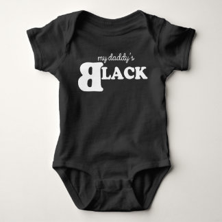 Body Para Bebê Meu Pai está PRETO