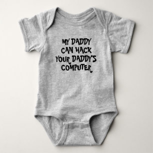 Body Para Bebê Meu Pai pode invadir seu computador