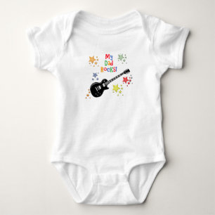 Body Para Bebê Meu Pai Rocks! Violão