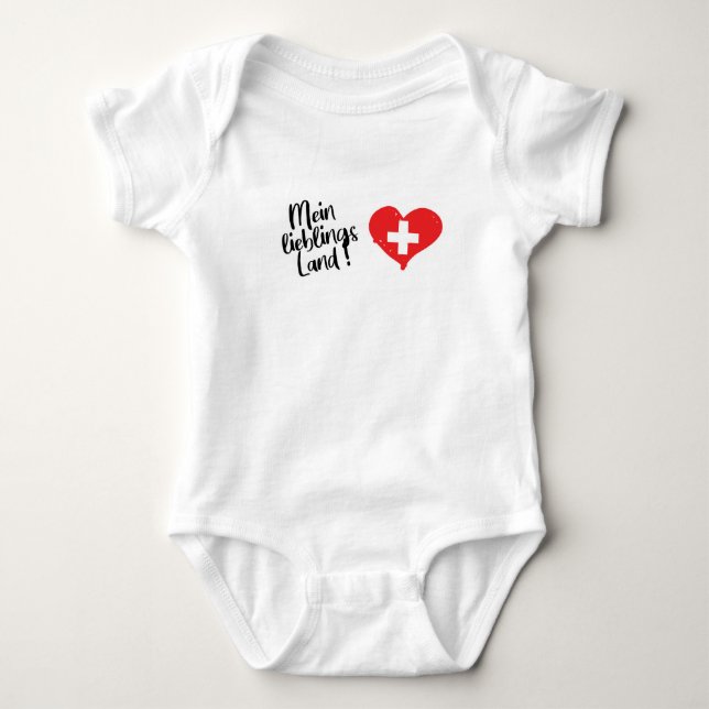 Body Para Bebê Meu país favorito (Frente)