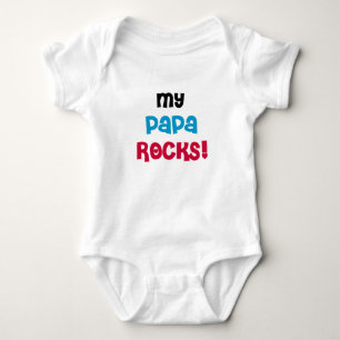 Body Para Bebê Meu Papa Rocks