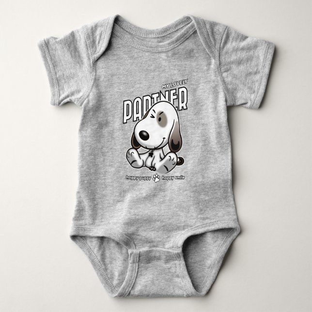 Body Para Bebê Meu Parceiro Adorável |  (Frente)