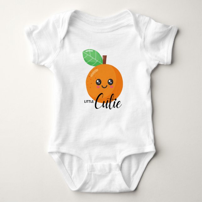 Body Para Bebê Meu pequeno Cutil Clementine Orange Baby (Frente)