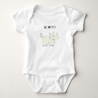 Body Para Bebê Meu Pequeno Hero Hippo