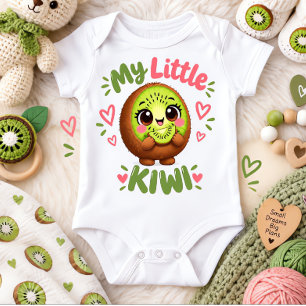 Body Para Bebê Meu Pequeno Kiwi Fofo Kawaii Fruta