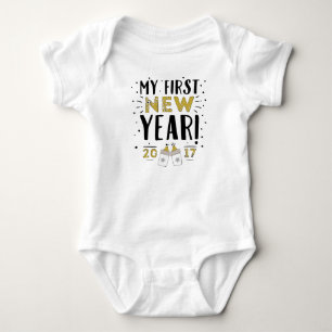 Body Para Bebê Meu primeiro ano novo