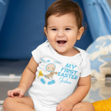 Meu primeiro bebê Páscoa azul