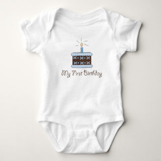 Body Para Bebê Meu Primeiro Bolo de Aniversário