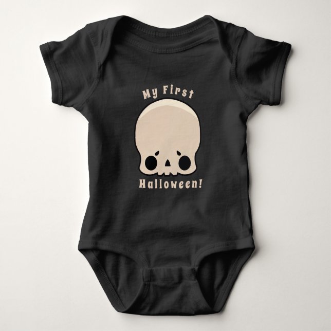 Body Para Bebê Meu Primeiro Casaco de Halloween (Frente)