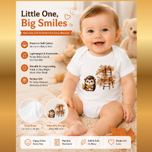 Body Para Bebê Meu Primeiro Conjunto de Outono   Bodysuit deouriç