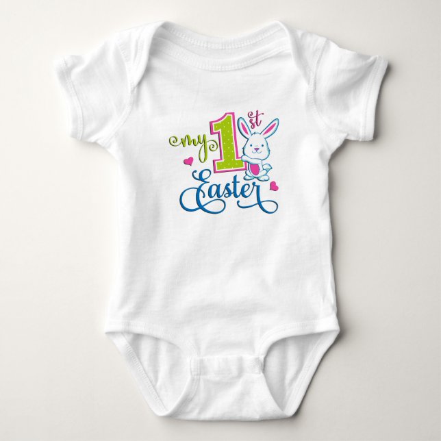 Body Para Bebê Meu Primeiro Conjunto de Páscoa para Bebê (Frente)