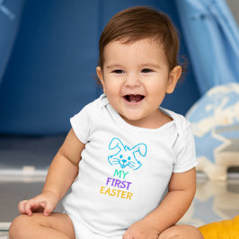 BODY PARA BEBÊ MEU PRIMEIRO DIA DE PÁSCOA