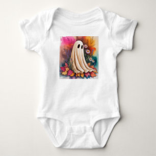 Body Para Bebê Meu Primeiro Fantasma de Halloween, Halloween Ghos