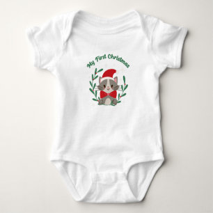 Body Para Bebê Meu Primeiro Fato De Bebê De Natal