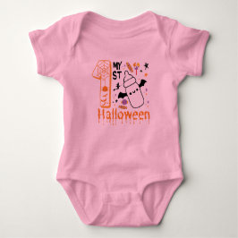 Body Para Bebê Meu Primeiro Halloween Engraçado
