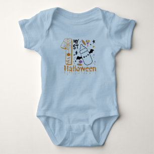 Body Para Bebê Meu Primeiro Halloween Fofo e Divertido
