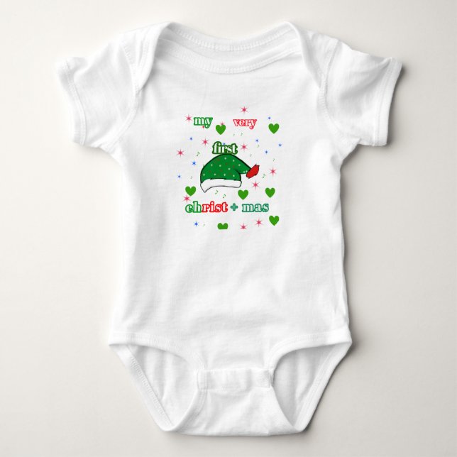 Body Para Bebê meu primeiro natal (Frente)