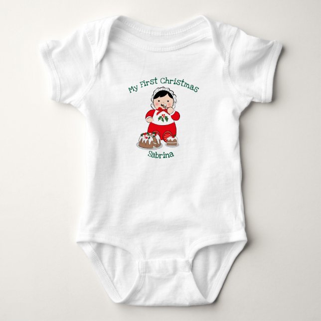Body Para Bebê Meu Primeiro Natal (Frente)