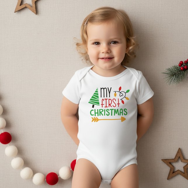 Body Para Bebê Meu Primeiro Natal (Criador carregado)