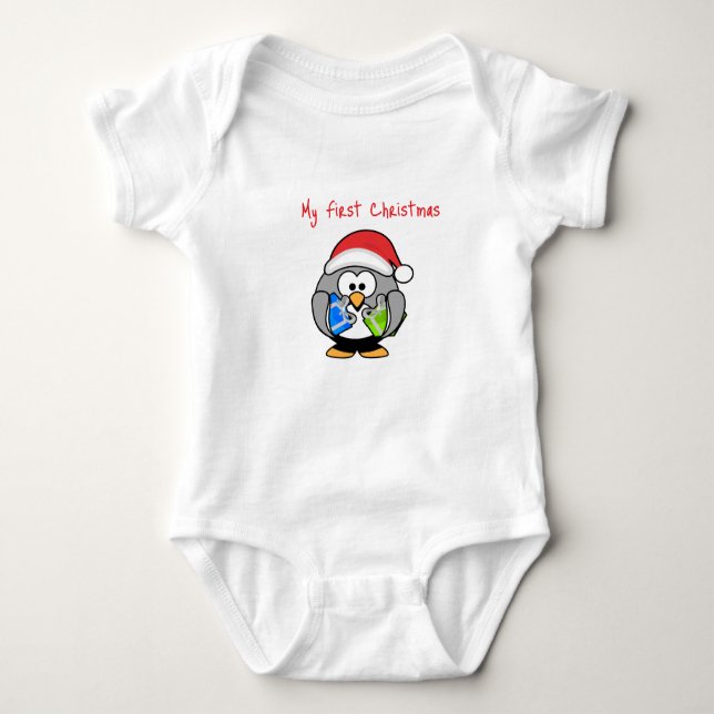 Body Para Bebê Meu Primeiro Natal -  (Frente)
