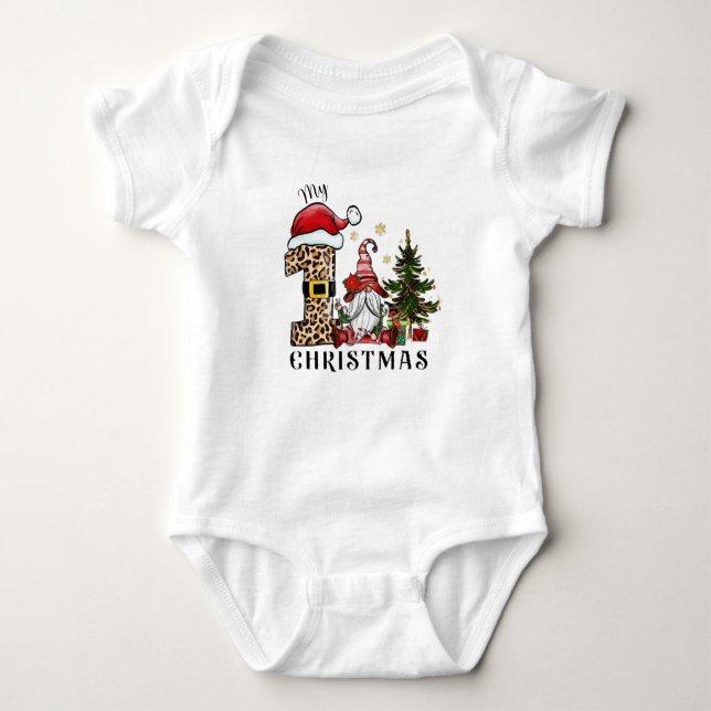 Body Para Bebê Meu Primeiro Natal (Frente)