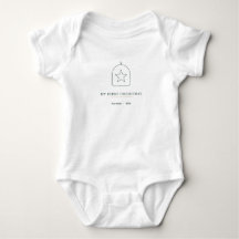 Meu Primeiro Natal 2026 Bodysuit Nome do Bebê