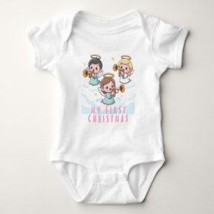 Body Para Bebê Meu Primeiro Natal e Ângulos Bonitos