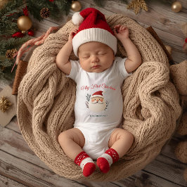 Body Para Bebê Meu Primeiro Natal Papai Noel – Personalizado